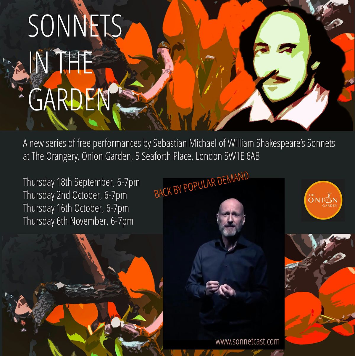 Sonnets in the Garden with Author Sebastian Michael (FREE!), 6 November | Event in London | AllEvents