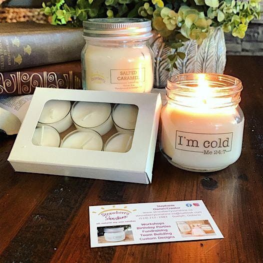 Candle Making Workshop @ Strawberry Sunshine Candles & Beyond (October), 29 October | Event in Guelph