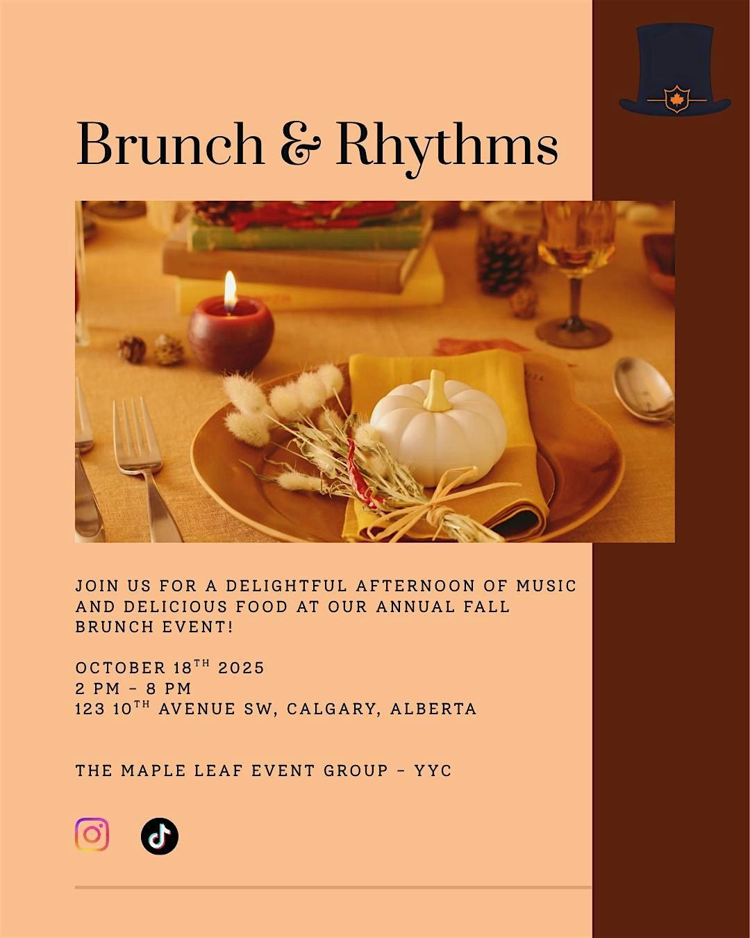 Brunch 'N' Rythms, 18 October | Event in Calgary | AllEvents