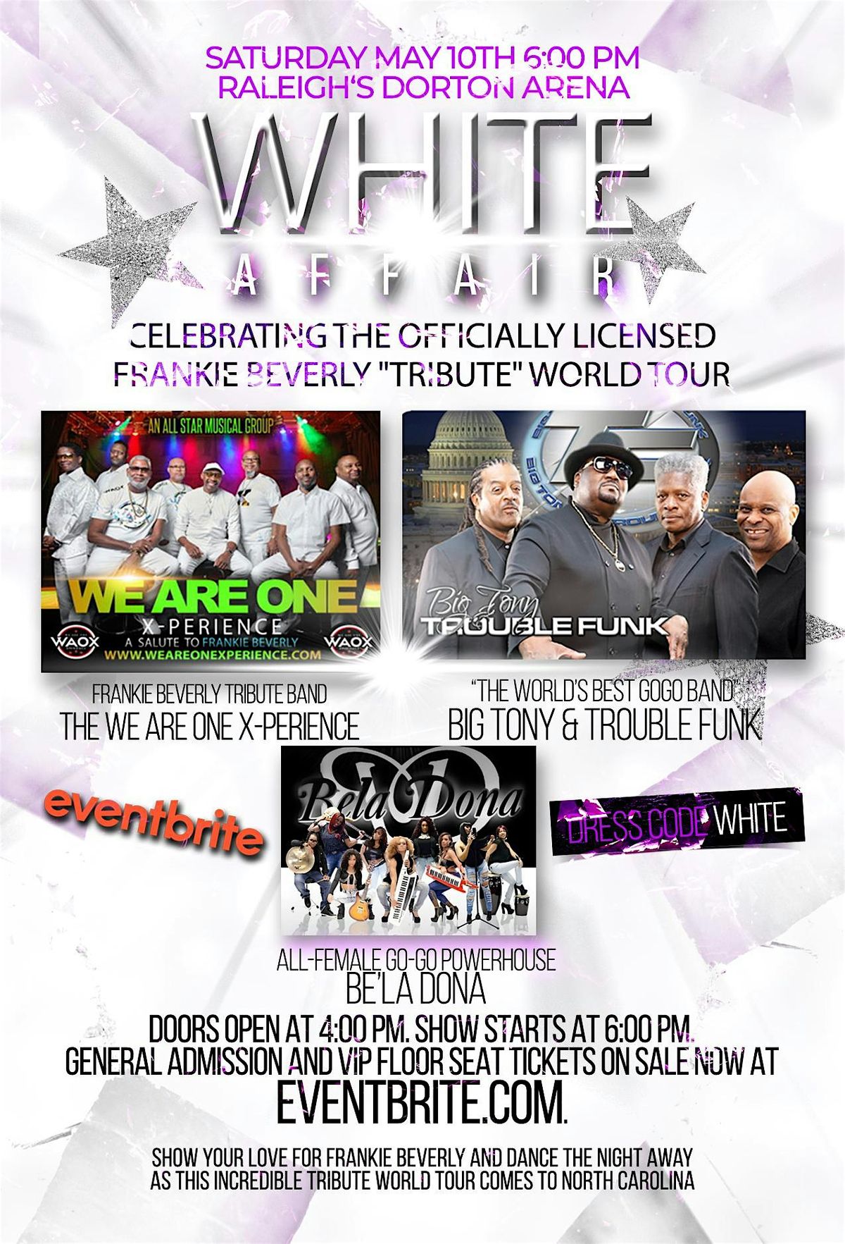 Frankie Beverly "Tribute" World Tour, 10 May | Event in Raleigh | AllEvents