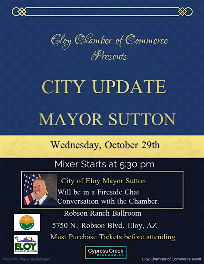 Eloy Update 2025, 29 October | Event in Eloy | AllEvents
