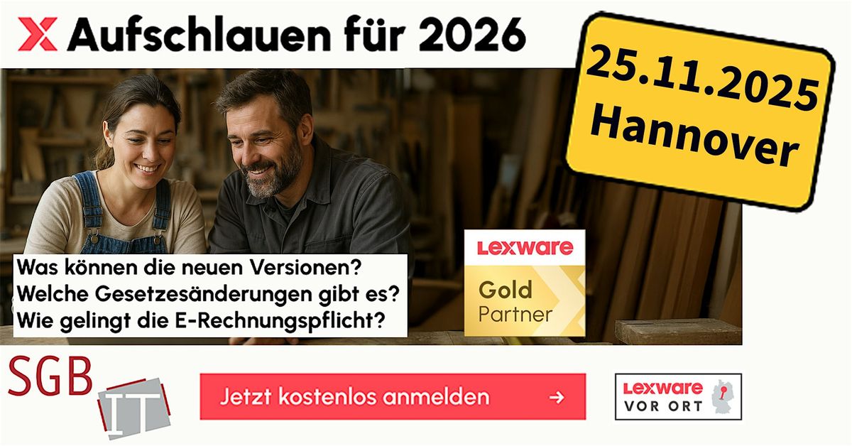 Lexware vor Ort Hannover - Vormittags, 25 November | Event in Hannover | AllEvents