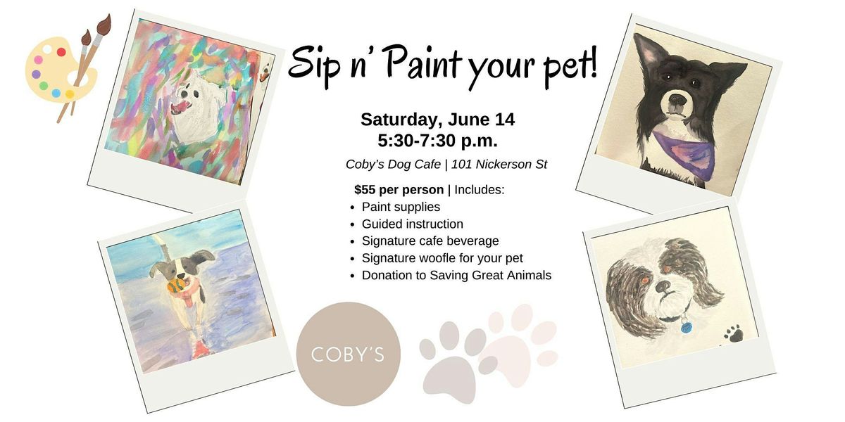 Sip n Paint your pets!, 14 June | Event in Seattle | AllEvents