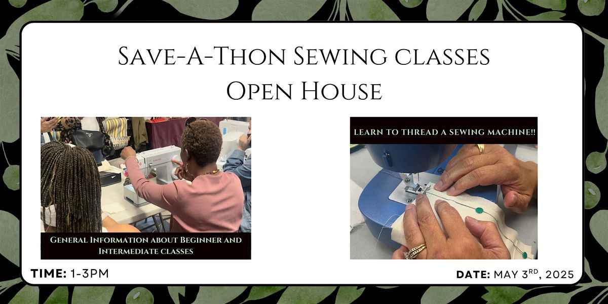 Save-A-Thon Open House for Sewing Classes, 3 May | Event in Bronx | AllEvents
