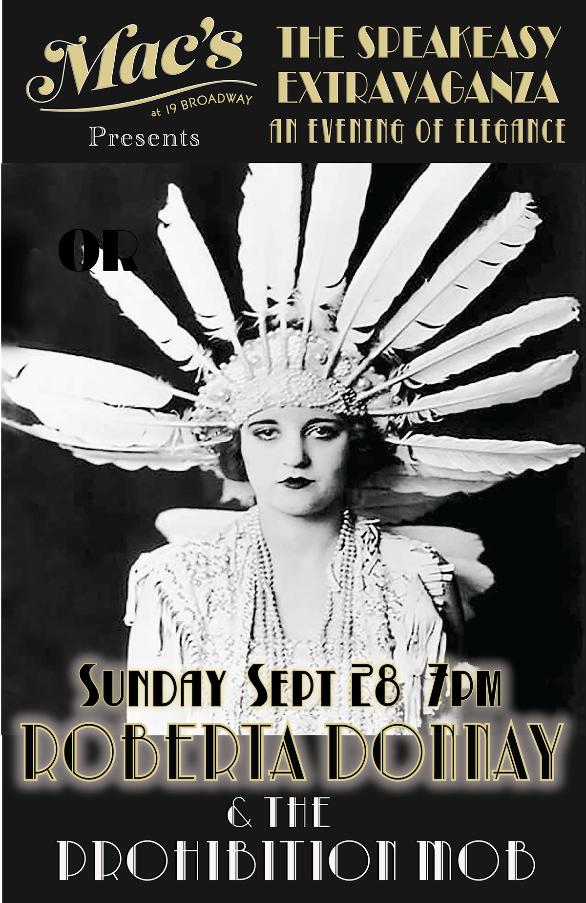Mac's present The Speakeasy Extravaganza – with Donnay & Mob, 28 September | Event in Fairfax | AllEvents