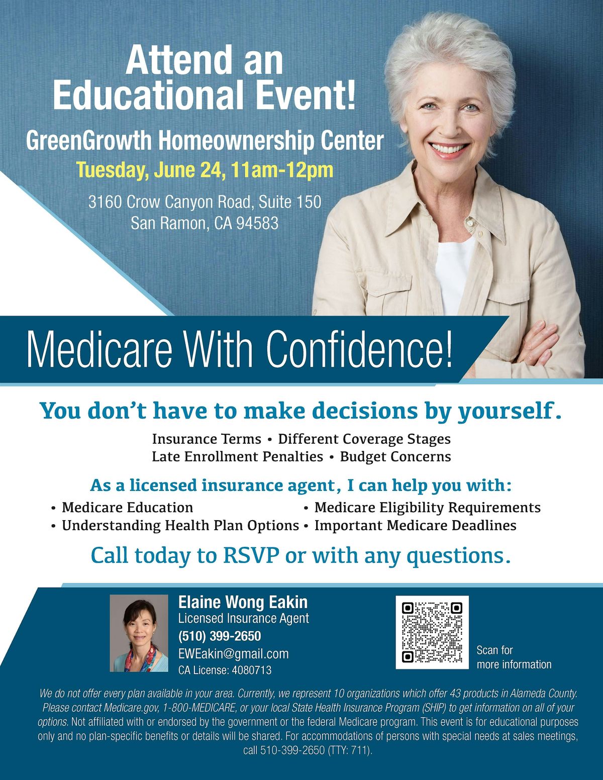 Medicare with Confidence!, 24 June | Event in San Ramon | AllEvents