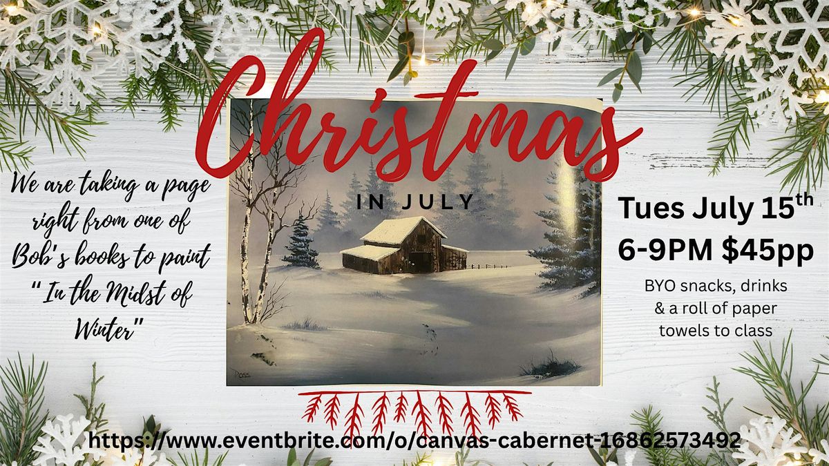 Paint like Bob Ross- In the Midst of Winter, 15 July | Event in Walnutport | AllEvents