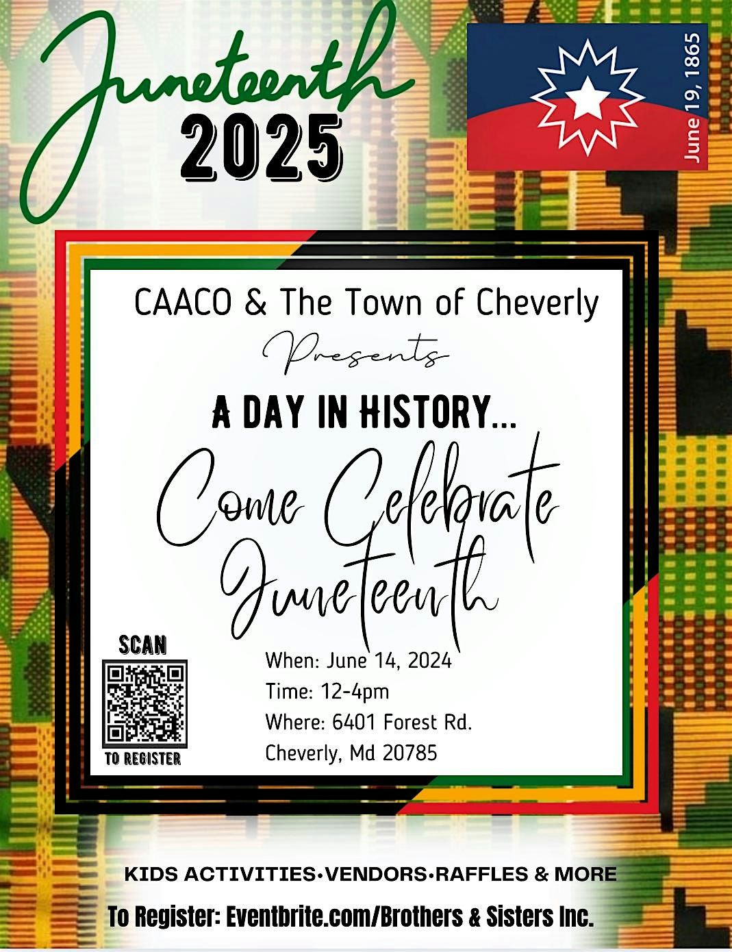 CAACO Juneteenth Celebration, 14 June | Event in Cheverly | AllEvents