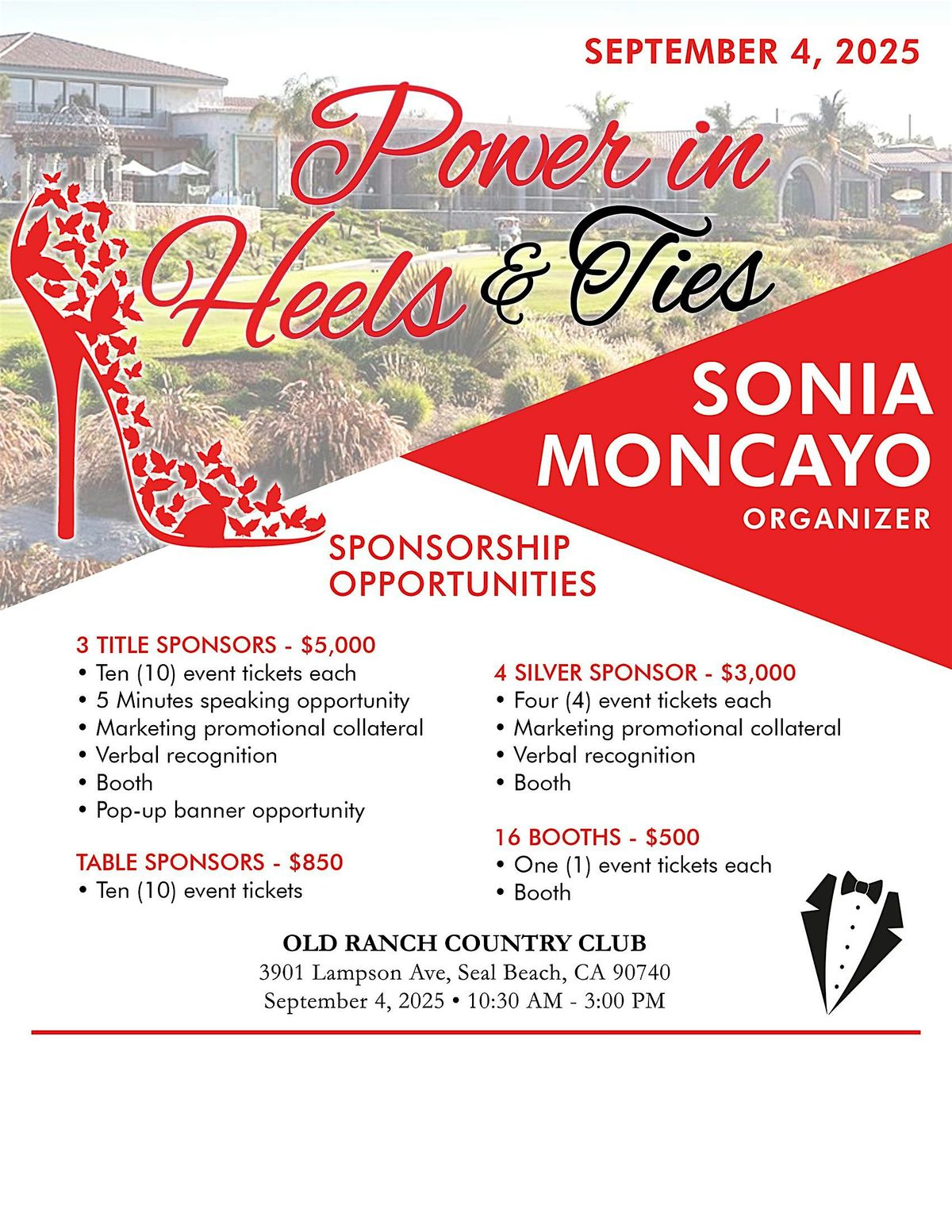 POWER IN HEELS & TIES EVENT!, 4 September | Event in Seal Beach | AllEvents