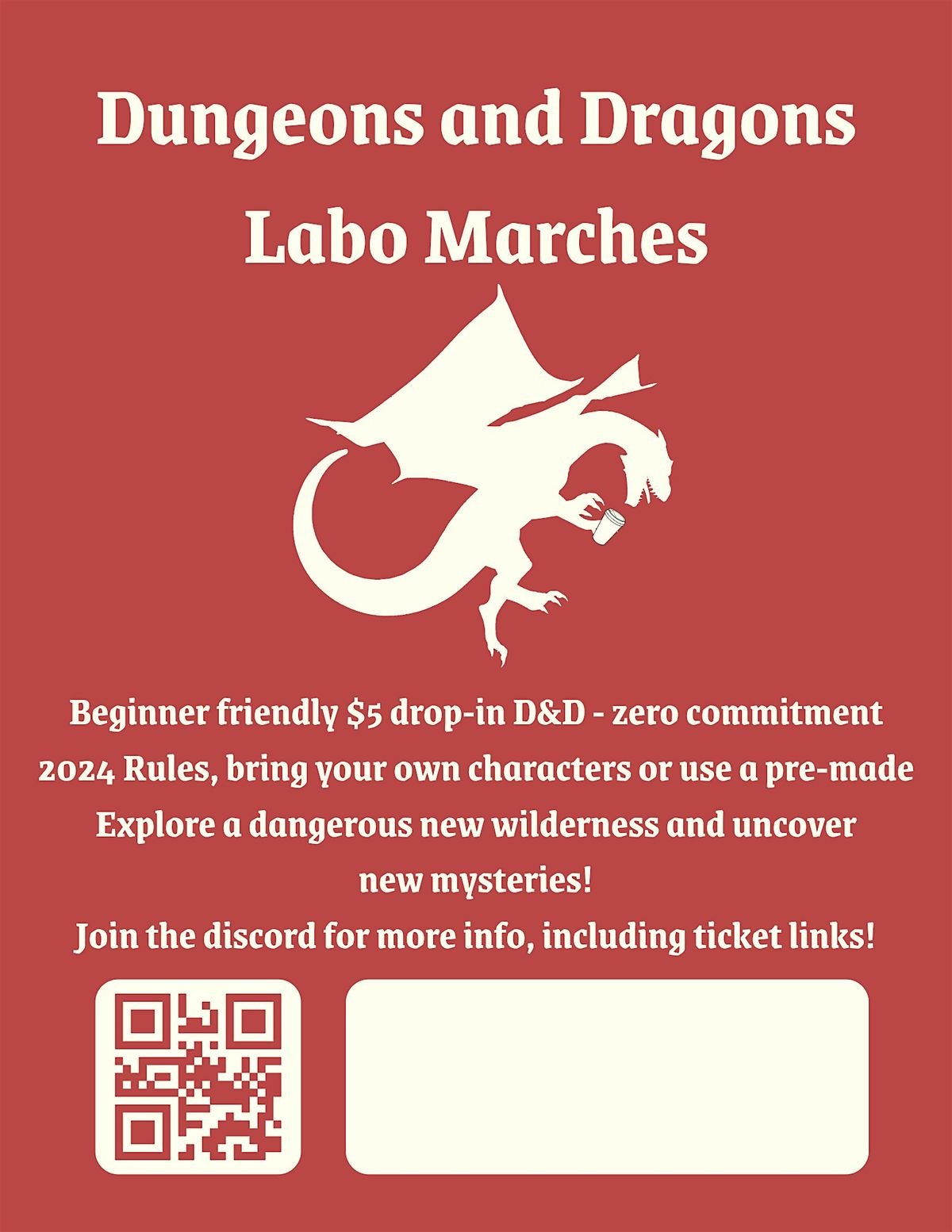 Dungeons and Dragons: Labo Marches (7th October '25), 7 October | Event in Edmonton | AllEvents