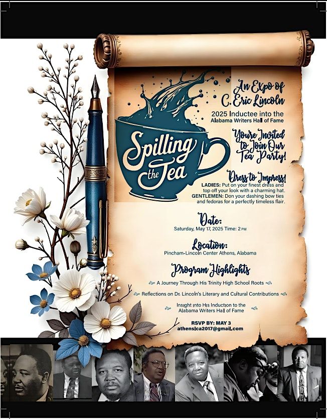 Tea Honoring Dr. C. Eric Lincoln, 17 May | Event in Athens | AllEvents