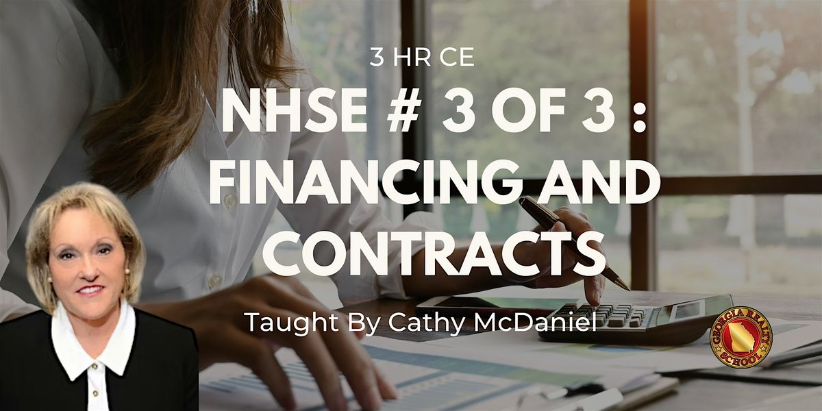 NHSE # 3 of 3 : Financing and Contracts| 3 HR CE, 9 September | Event in Duluth | AllEvents
