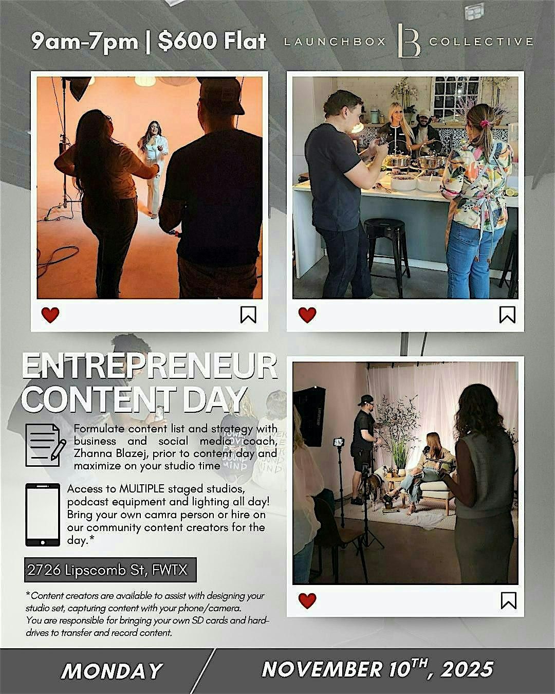 All-You-Can-Create Content Day (Entrepreneurs), 10 November | Event in Fort Worth | AllEvents