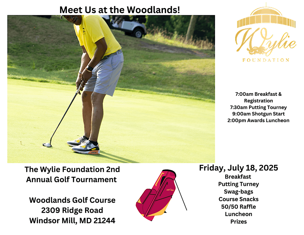 The Wylie Foundation's 2nd Annual Golf Tournament, 18 July | Event in Milford Mill | AllEvents