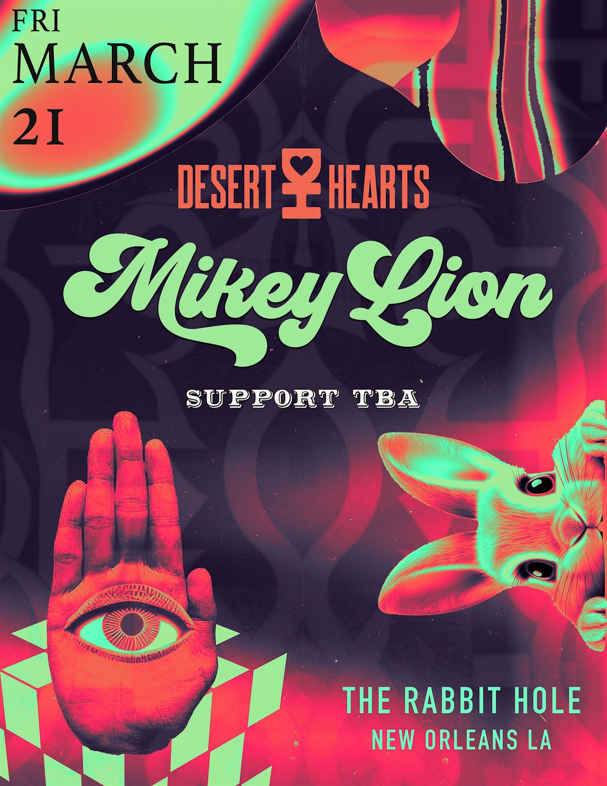 Mikey Lion: Desert Hearts, 21 March | Event in New Orleans | AllEvents