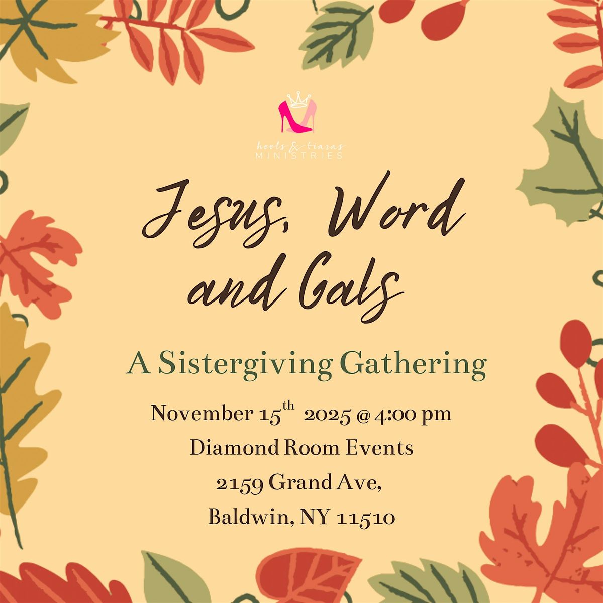 Jesus, Word and Gals, 15 November | Event in Baldwin | AllEvents