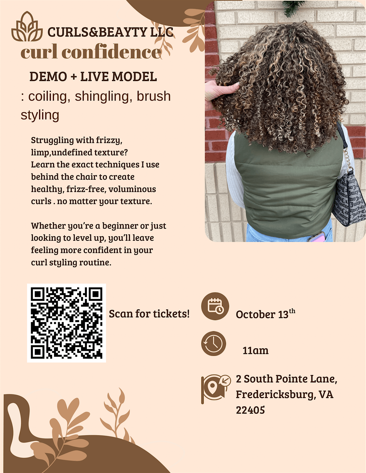 Curl confidence, 13 October | Event in Fredericksburg | AllEvents