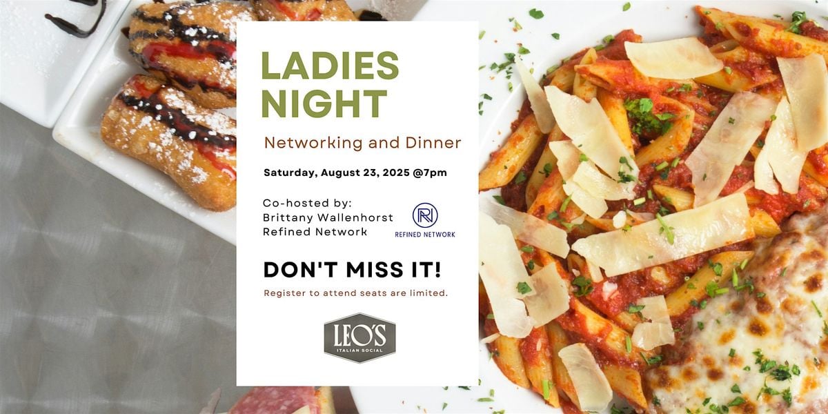 Ladies Night: Networking and Dinner, 23 August | Event in Charlotte | AllEvents