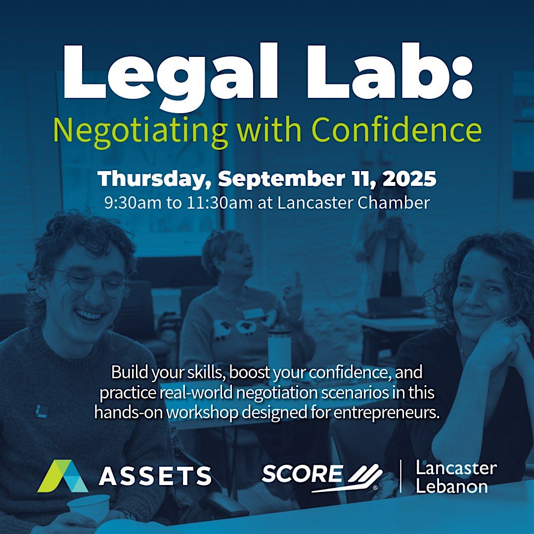 Legal Lab: Negotiating with Confidence, 11 September | Event in Lancaster | AllEvents