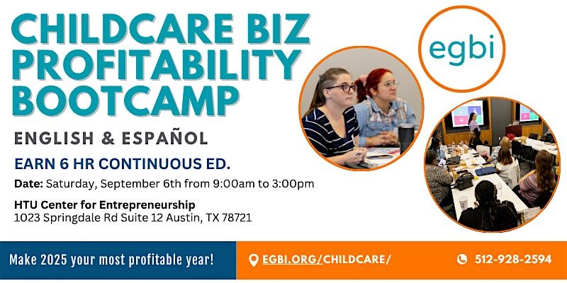Childcare Biz Profitability Bootcamp, 6 September | Event in Austin | AllEvents