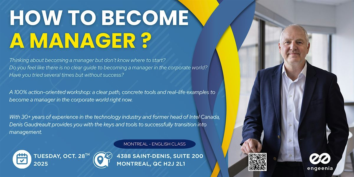 How to become a Manager in the Corporate world, 25 November | Event in Montréal | AllEvents