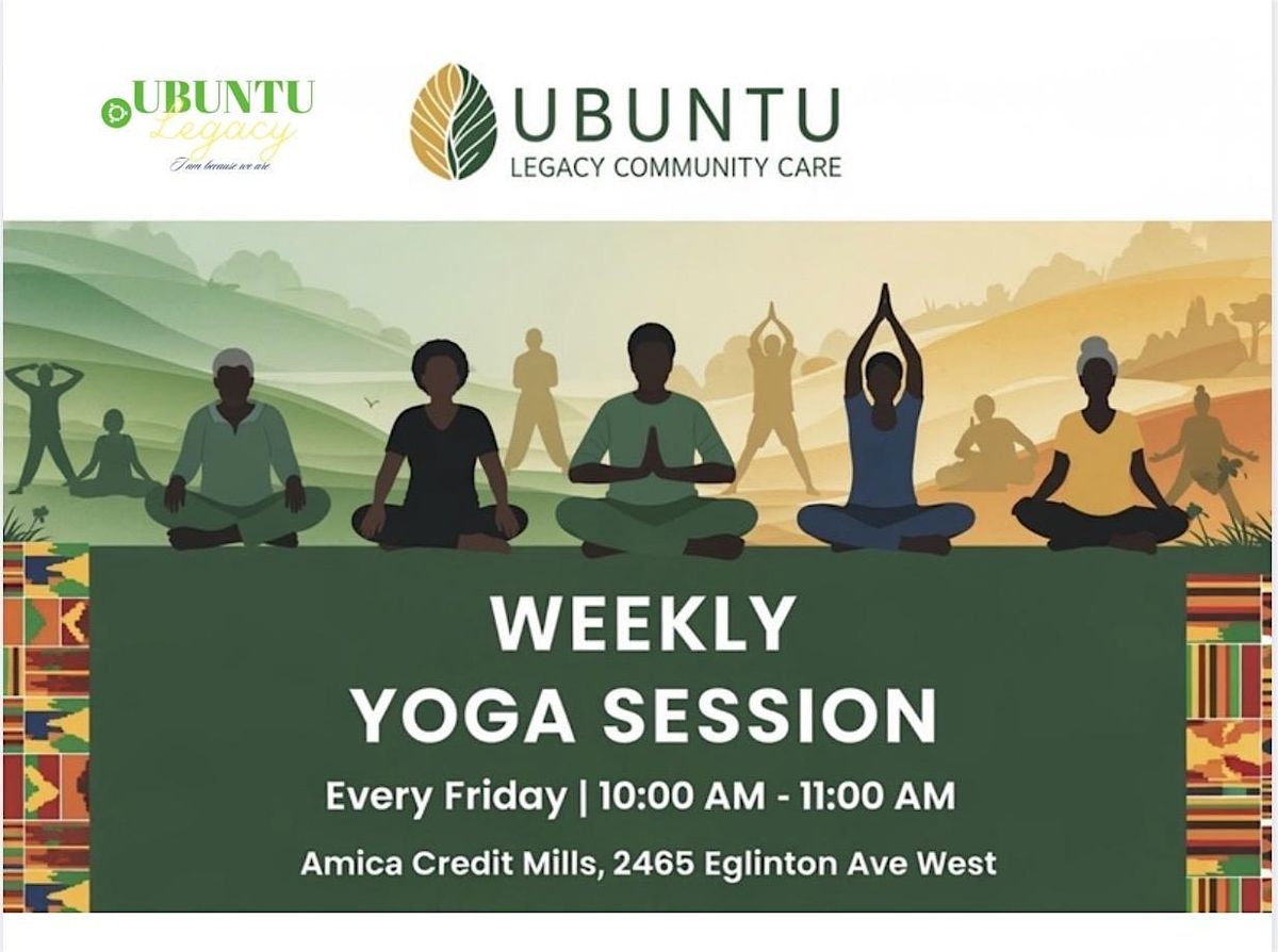 Weekly Yoga with Ubuntu Legacy, 10 October | Event in Mississauga | AllEvents