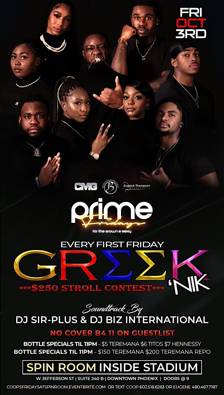 PRIME FRIDAYS @ SPIN ROOM | Event in Phoenix | AllEvents
