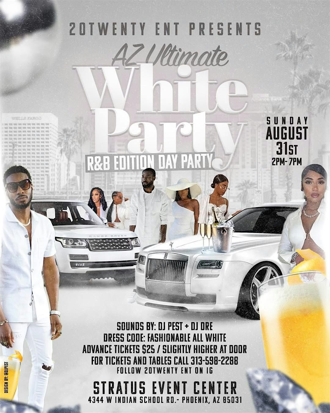 AZ Ultimate White Party (R&B Edition) Day Party, 31 August | Event in Phoenix | AllEvents