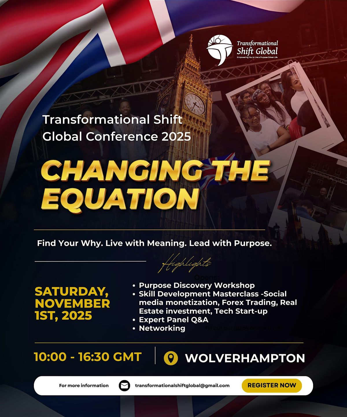Transformational Shift Global Conference 2025, 1 November | Event in Wolverhampton | AllEvents