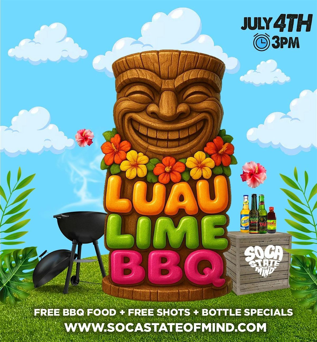 LUAU LIME BBQ 4th OF JULY, 4 July | Event in Brooklyn | AllEvents