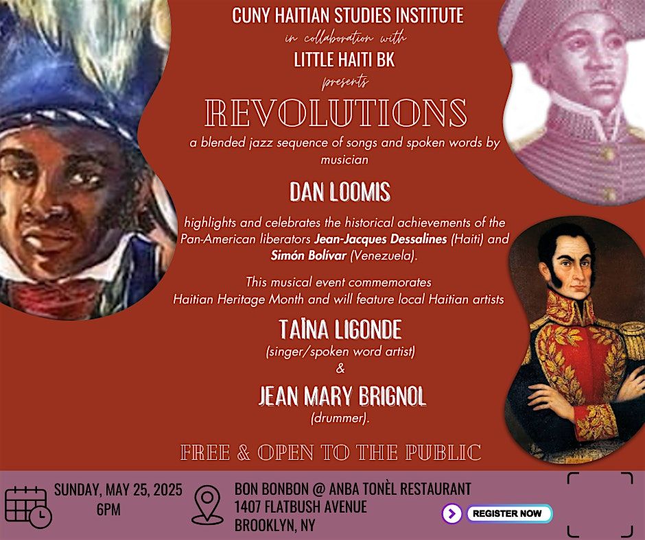 REVOLUTIONS:  A JazzSpeak Experience, 25 May | Event in Brooklyn | AllEvents