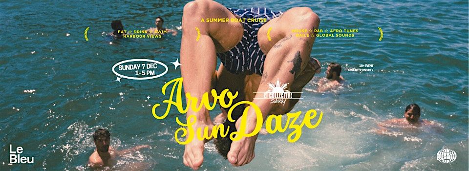 E1 Sunday: Arvo Sundaze Summer Boat Cruise in Sydney | Dec 7, 7 December | Event in Pyrmont | AllEvents