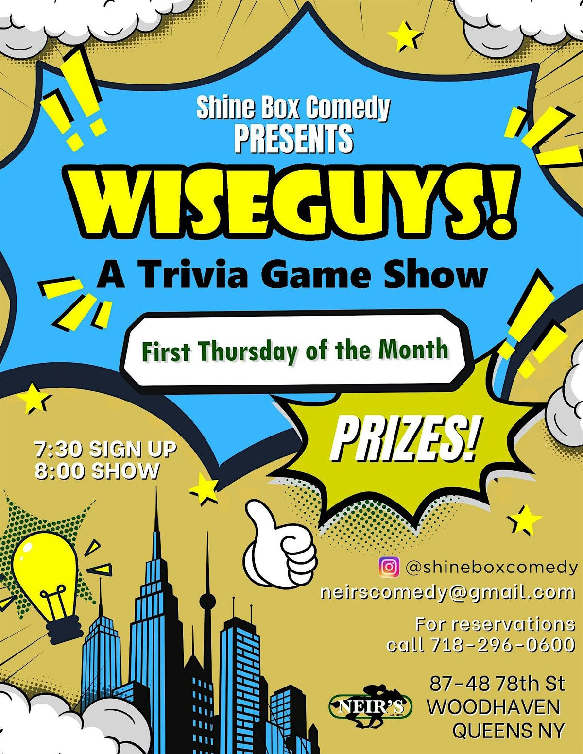 Wiseguys! A Trivia Game Show | Event in Queens | AllEvents