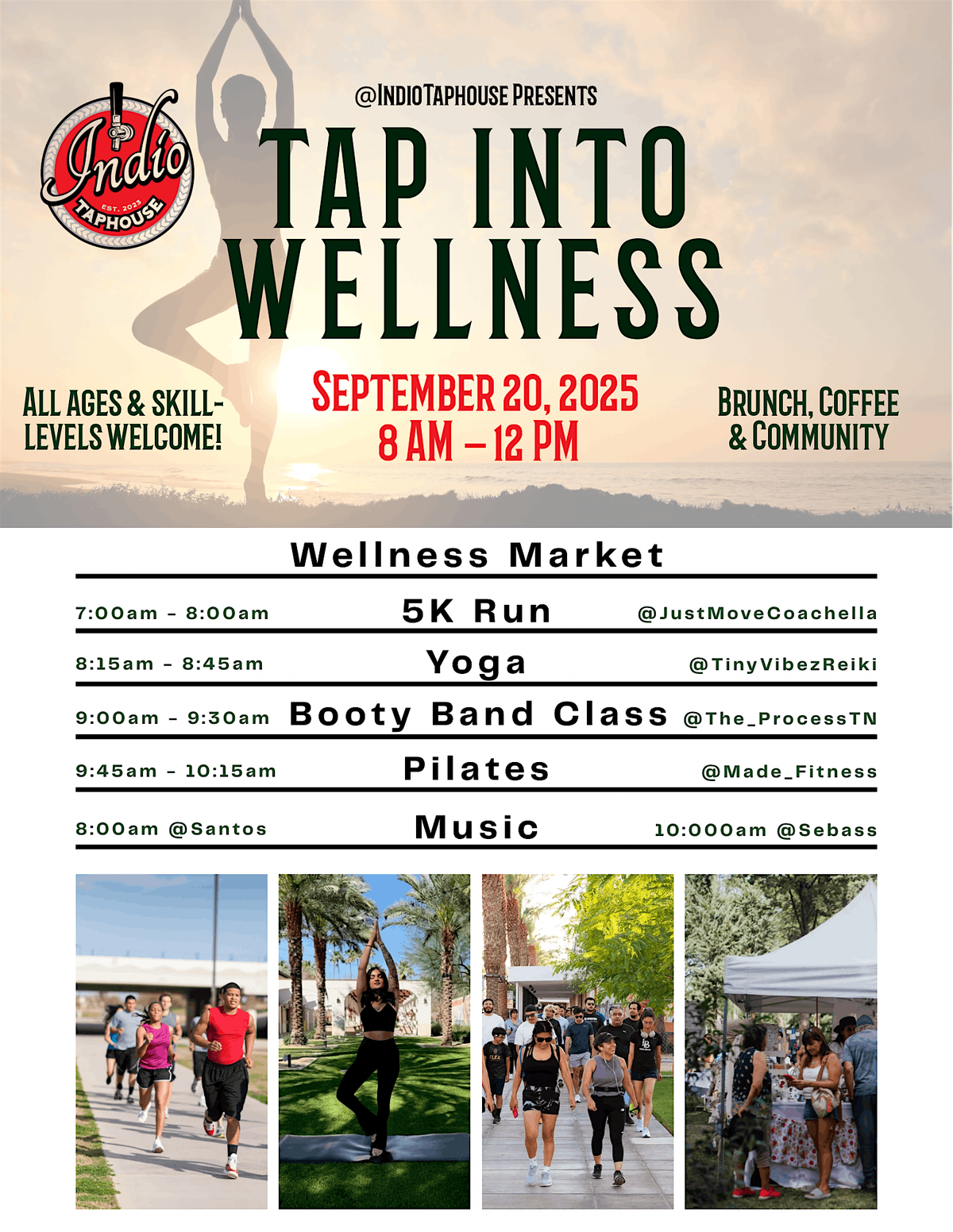 Tap Into Wellness, 20 September | Event in Indio | AllEvents