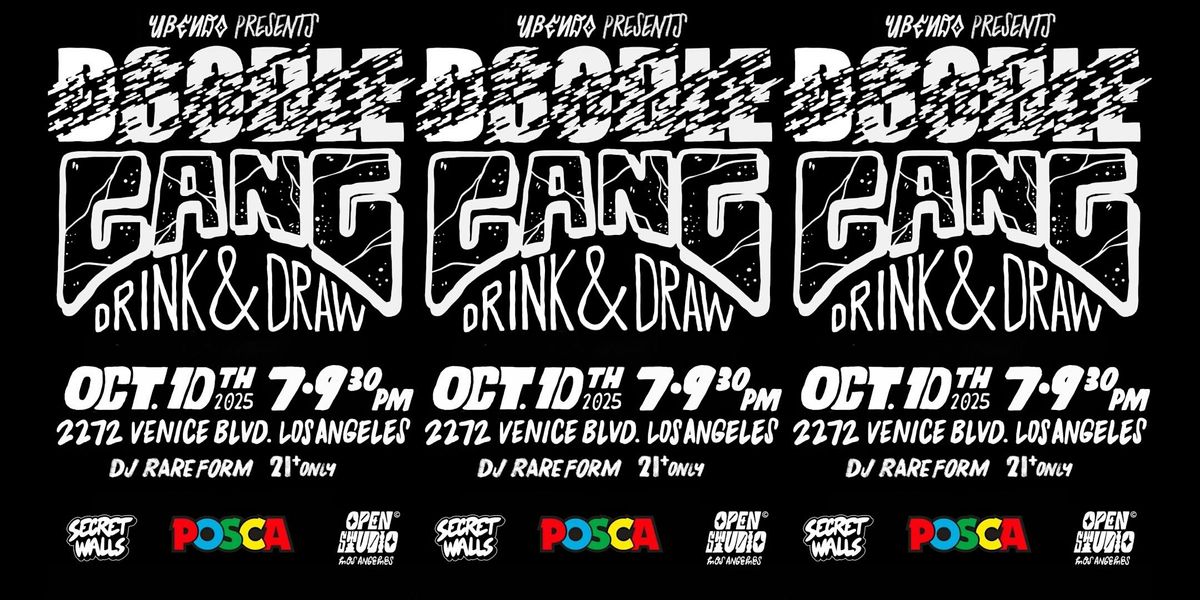 DOODLE GANG: Drink and Draw @ Secret Walls HQ, 10 October | Event in Los Angeles | AllEvents