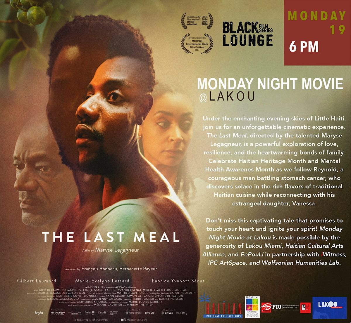 Monday Night Movie at Lakou, 19 May | Event in Miami | AllEvents
