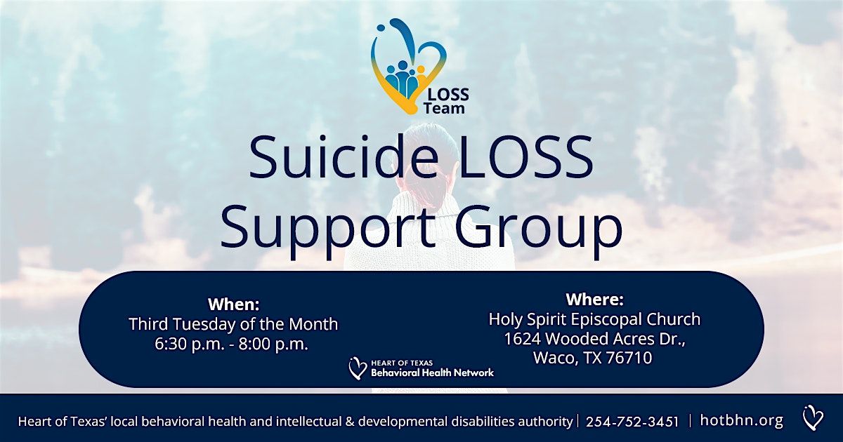 Suicide LOSS Support Group Hosted by HOTBHN LOSS Team, 16 September | Event in Waco | AllEvents