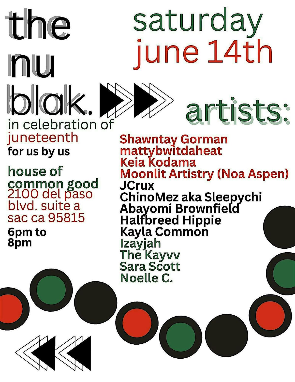 FineTuned Inc. Presents The Nu Blak // In Celebration of Juneteenth, 14 June | Event in Sacramento | AllEvents