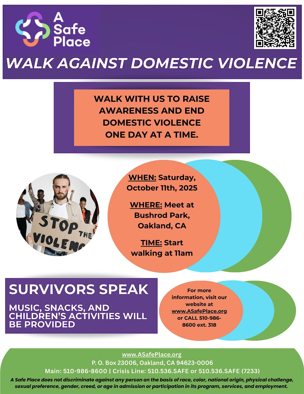 WALK Against Domestic Violence, 11 October | Event in Oakland | AllEvents