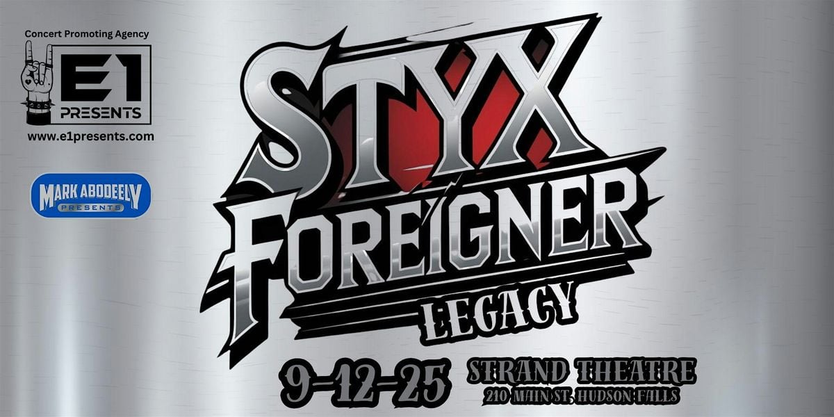 Styx & Foreigner Tribute - By Legacy, 12 September | Event in Hudson Falls | AllEvents