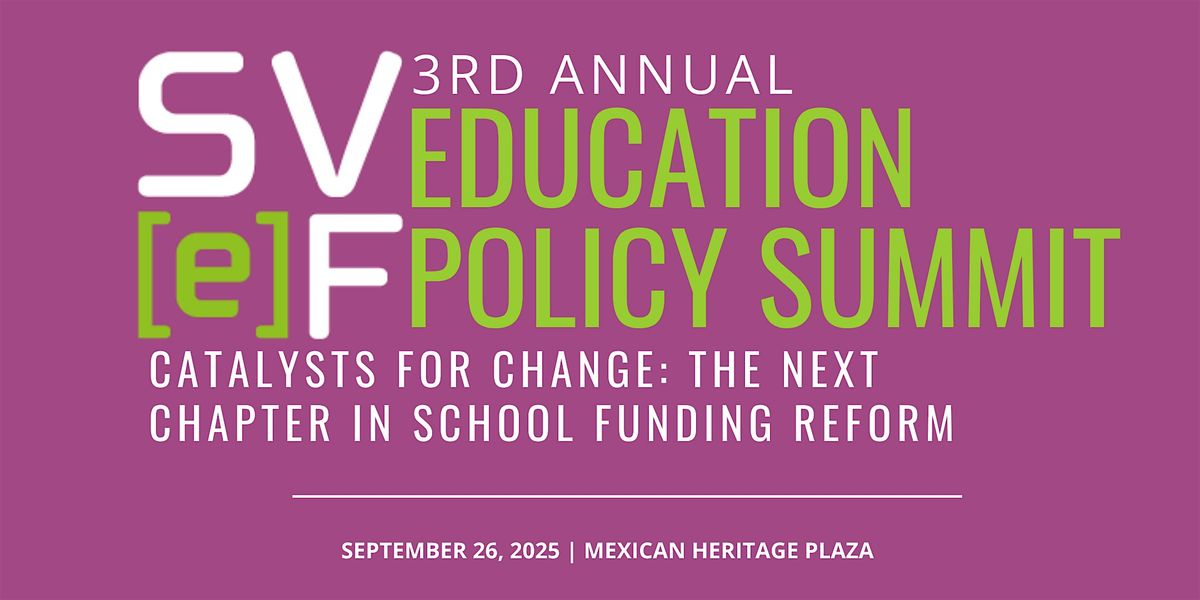 3rd Annual Education Policy Summit, 26 September | Event in San Jose | AllEvents