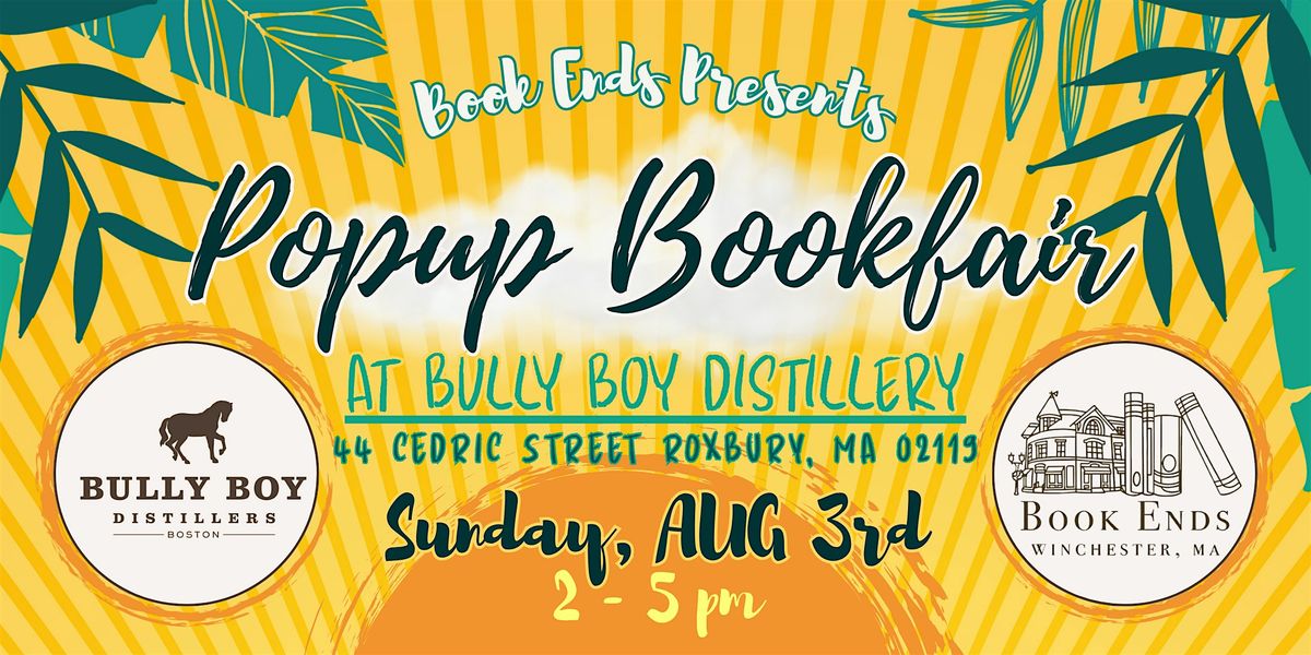 Popup Bookfair at Bully Boy Distillery, 3 August | Event in Boston | AllEvents