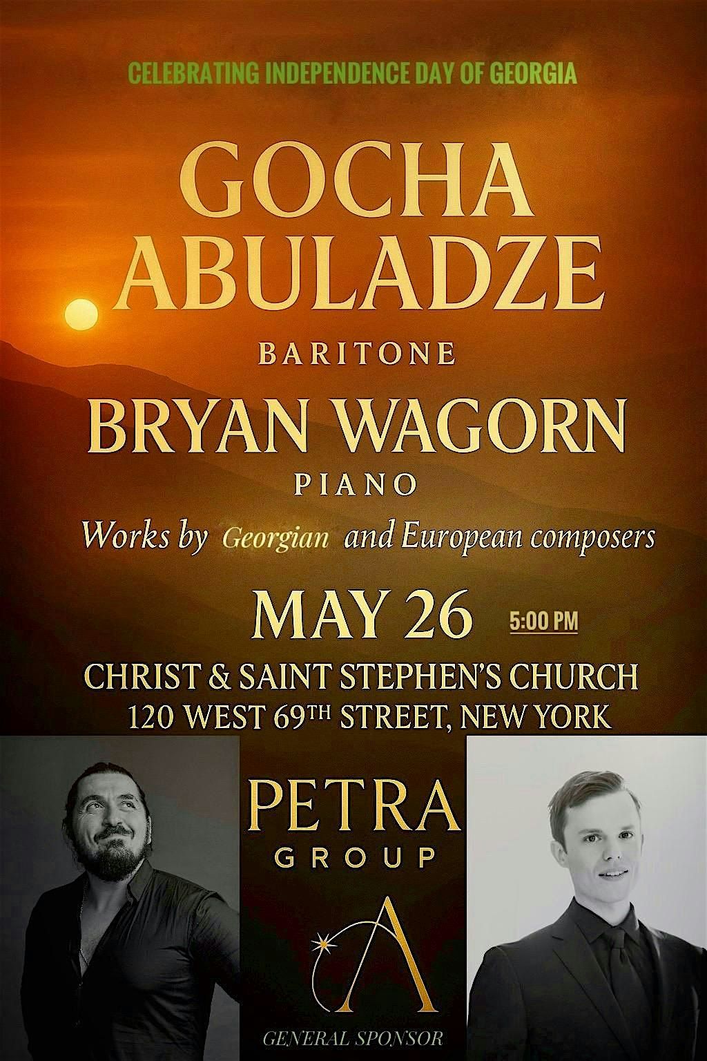 Georgian Independence Day with Gocha Abuladze & Bryan Wagorn | Event in New York | AllEvents