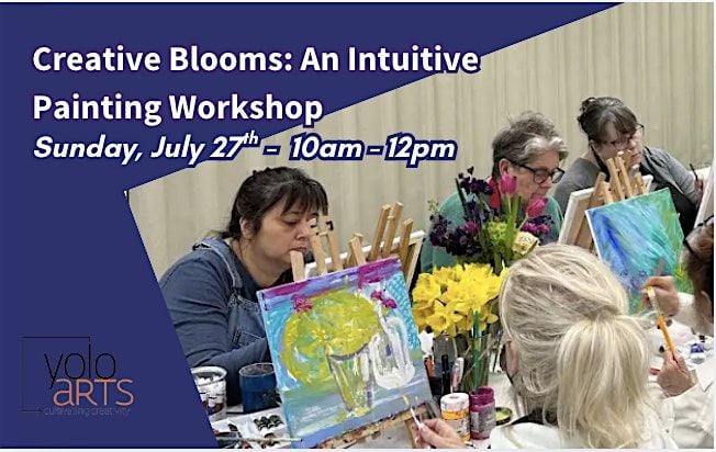 Creative Blooms: An Intuitive Painting Workshop, 27 July | Event in Woodland | AllEvents