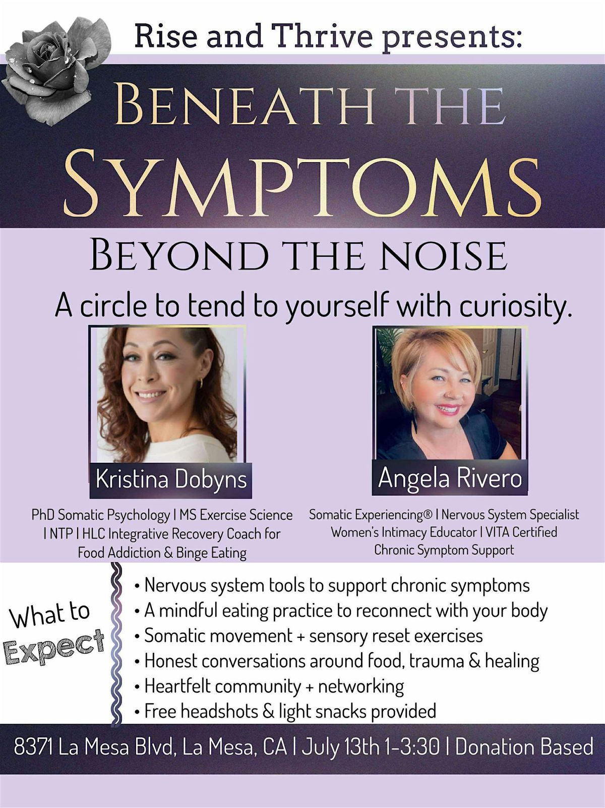 Beneath the Symptoms, Beyond the Noise!, 13 July | Event in La Mesa | AllEvents