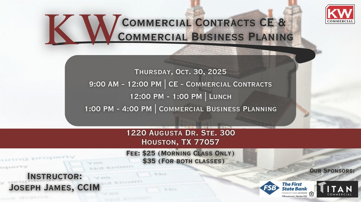 Level Up Your Commercial Game: Contracts & Business Planning, 30 October | Event in Houston | AllEvents
