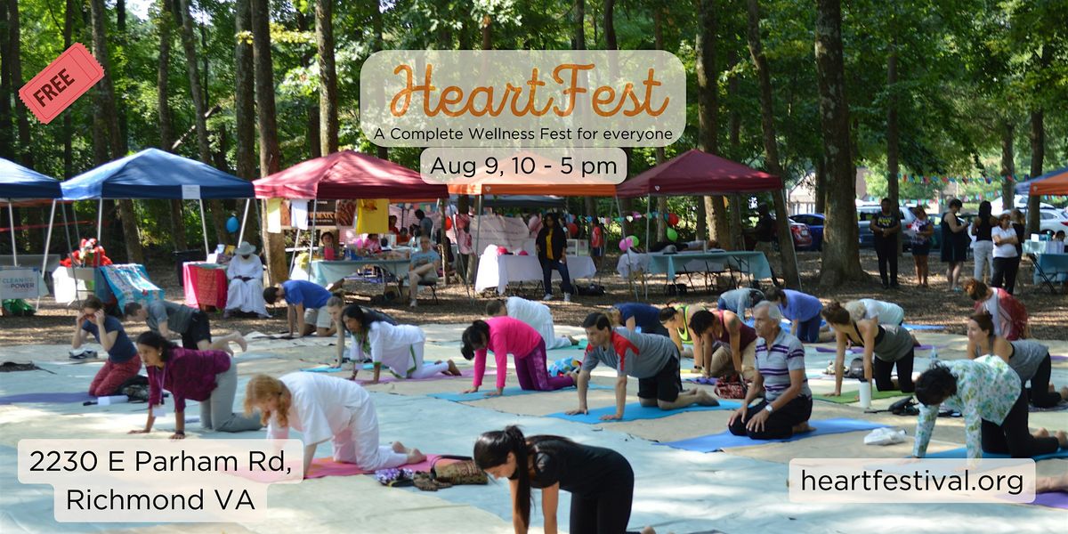 HeartFest 2025: Explore, Relax and Rejuvenate (Free Event), 9 August | Event in Henrico | AllEvents