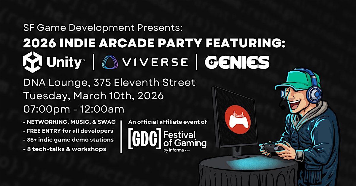 2026 Indie Arcade Party with: Unity, VIVERSE &amp; Genies