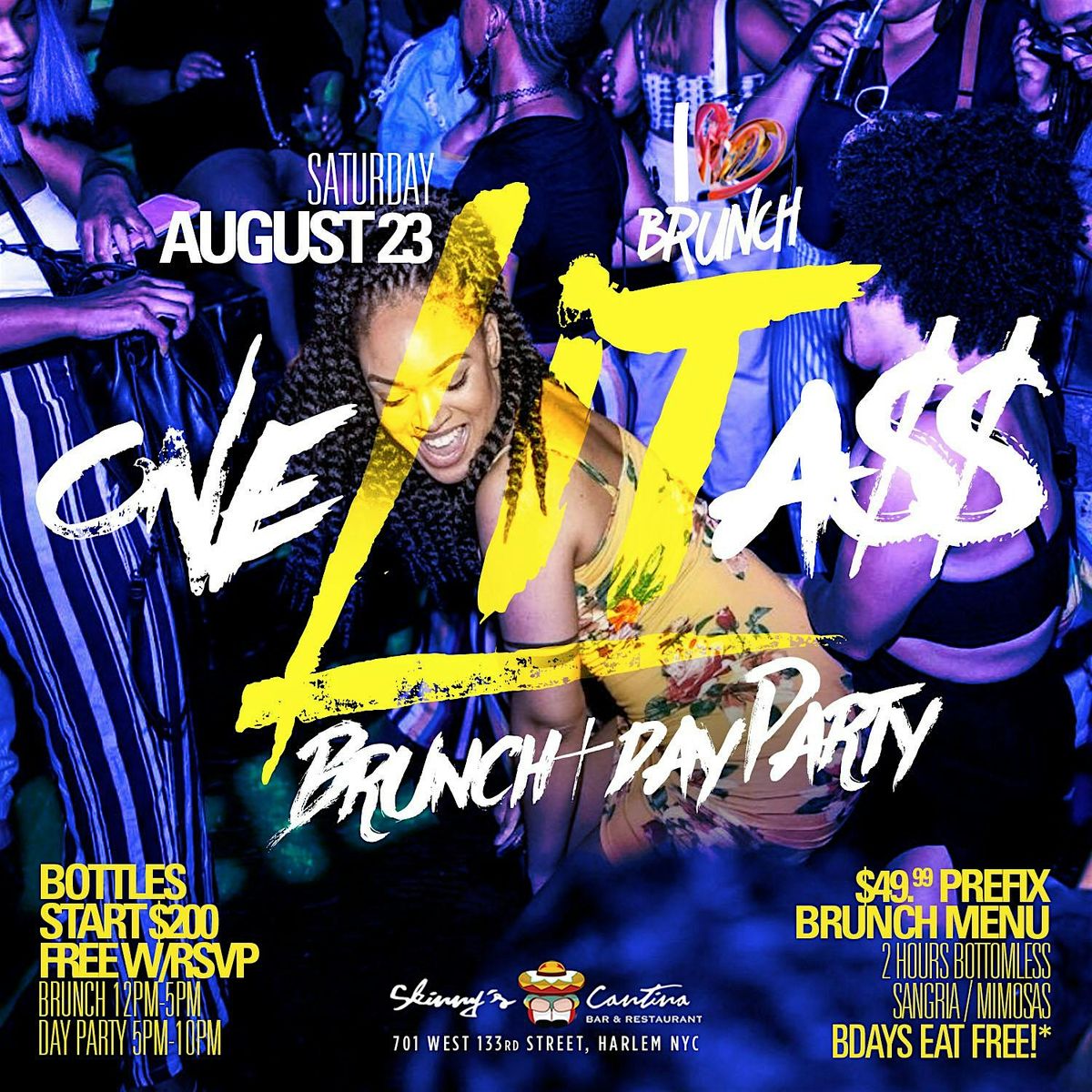 Saturday: Lit A$$ Brunch, Day Part, Bdays Brunch and Drink Free, Virgo Szn, 23 August | Event in New York
