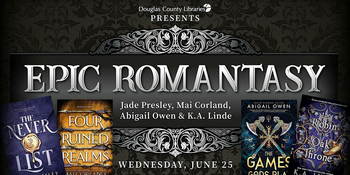 DCL Presents: Epic Romantasy, 25 June | Event in Lone Tree | AllEvents